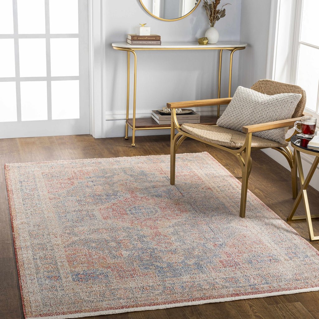 Akio Red & Blue Area Rug - Clearance