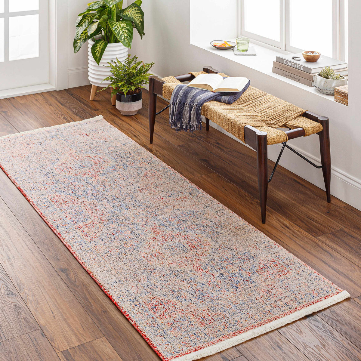 Akio Red & Blue Area Rug - Clearance