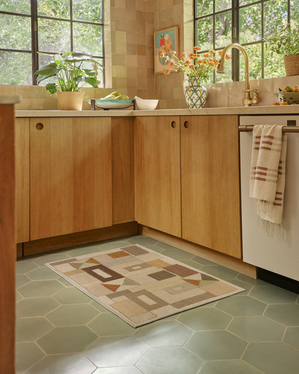 Modra Natural & Terra Rug by Jungalow