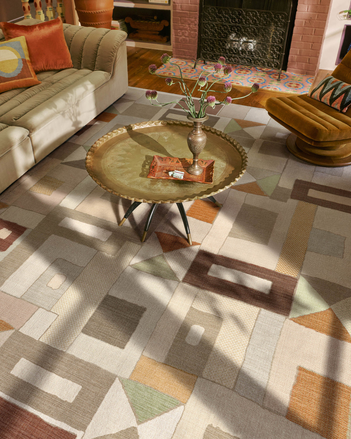 Modra Natural & Terra Rug by Jungalow