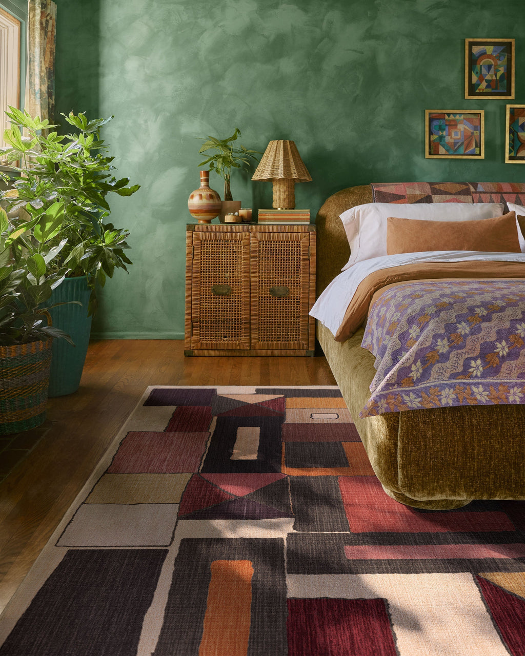 Modra Warm Brown Rug by Jungalow