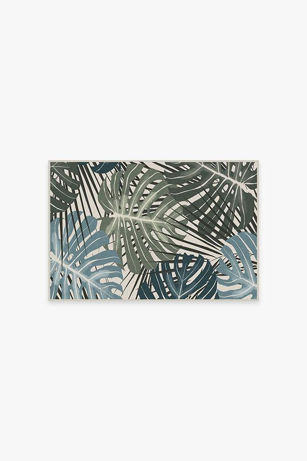 Monstera Jade Flatwoven Rug
