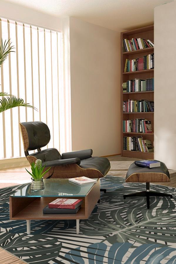 Monstera Jade Flatwoven Rug