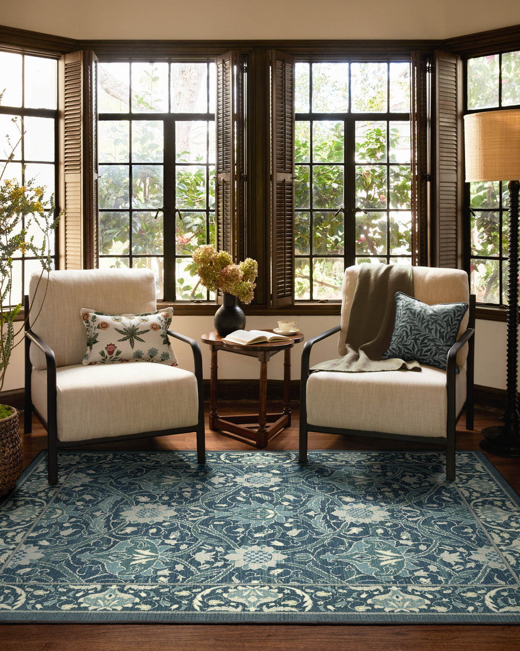 Montreal Sapphire Blue Rug by Morris & Co.