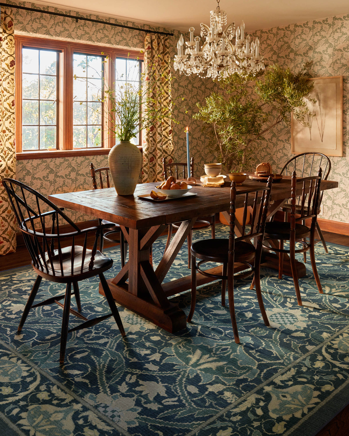 Montreal Sapphire Blue Rug by Morris & Co.