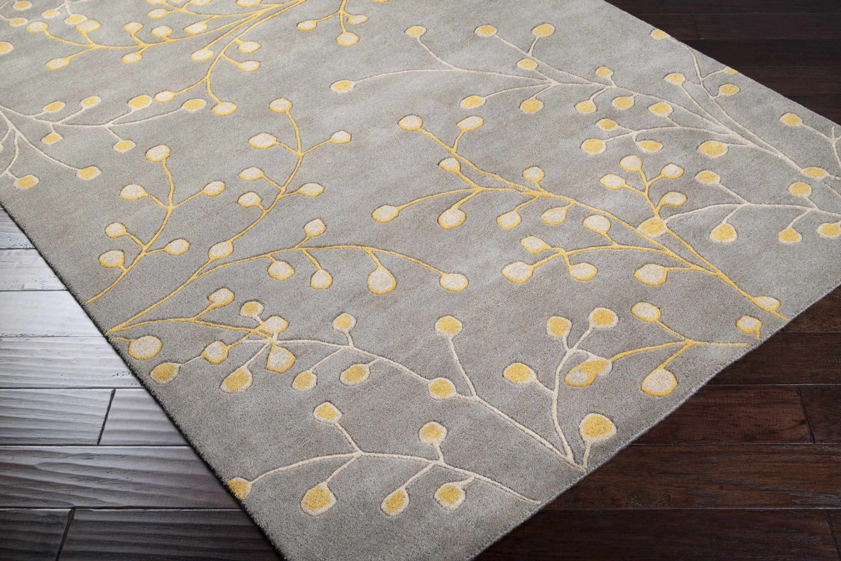 Elsu Mustard Wool Area Rug