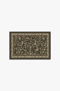Bird & Pomegranate Soft Black Flatwoven Rug by Morris & Co.