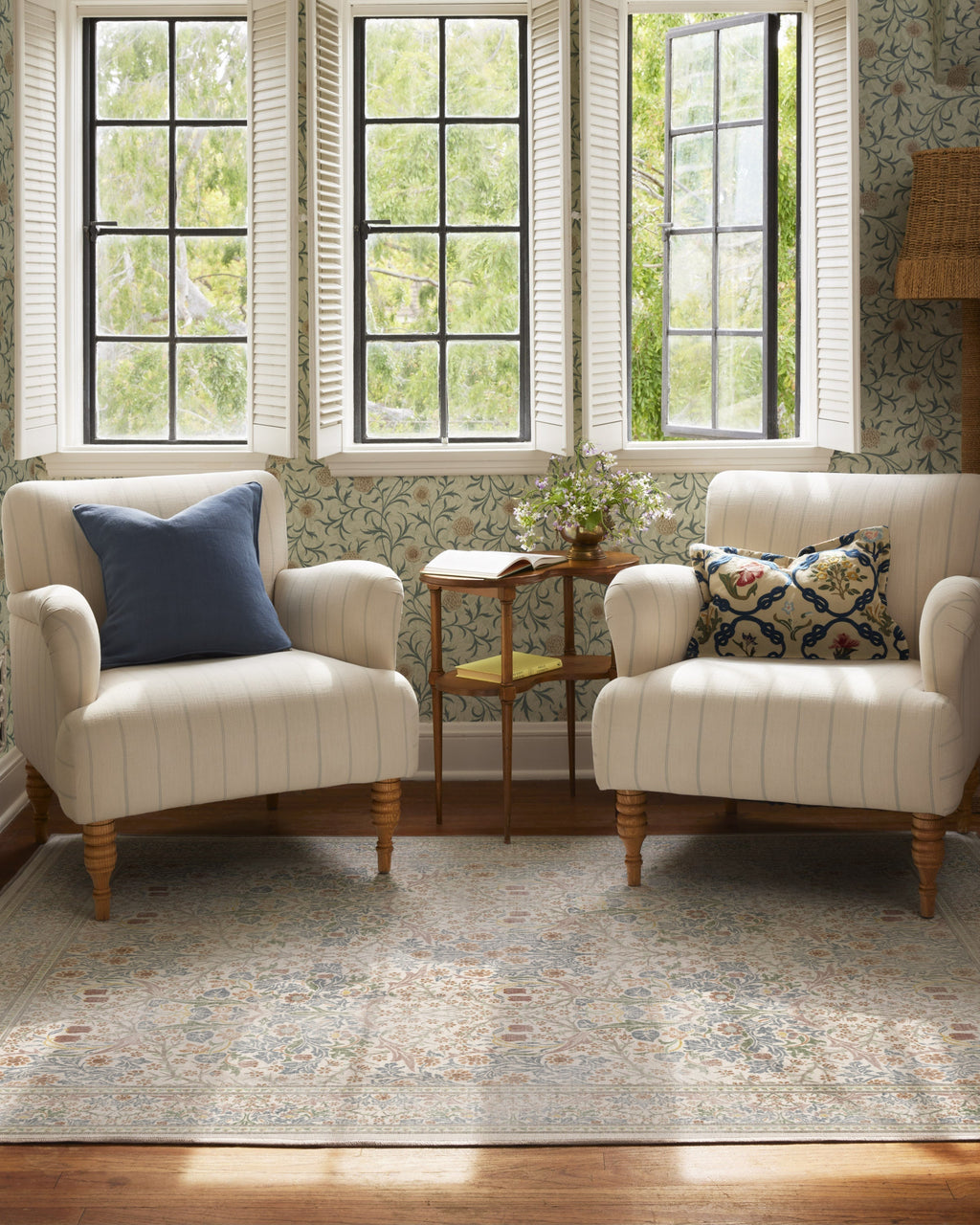 Blackthorn Ivory Rug by Morris & Co.