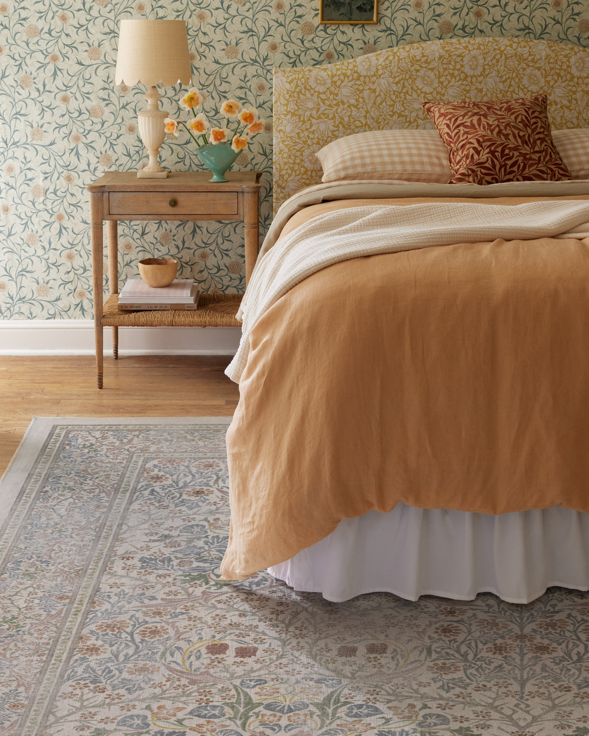 Blackthorn Ivory Rug by Morris & Co.