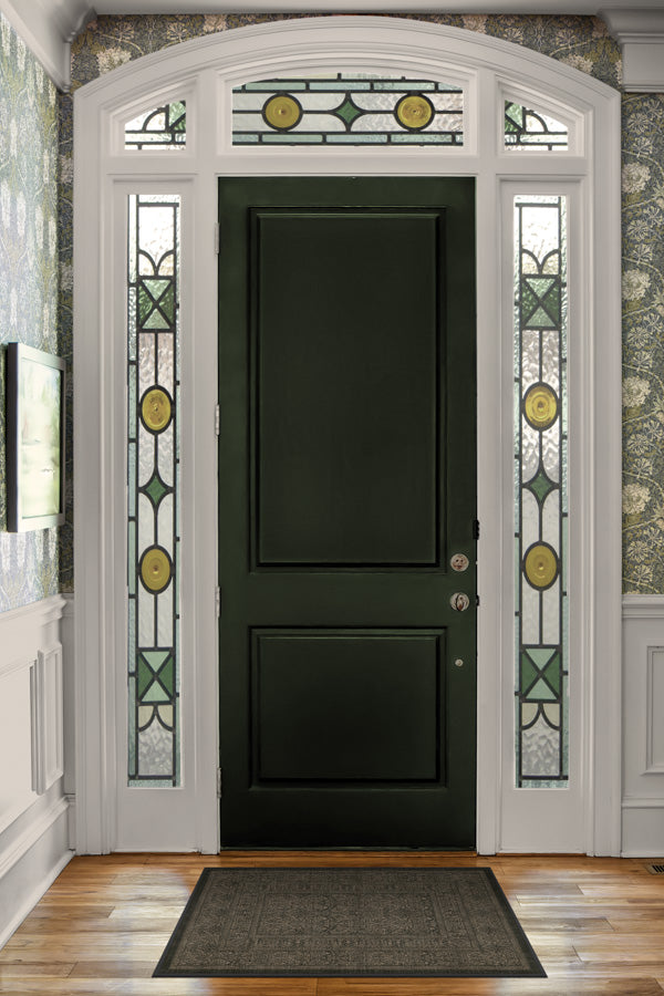 Bluebell Soft Black Flatwoven Rug by Morris & Co.