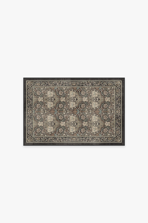 Honeysuckle & Tulip Dark Wood Rug by Morris & Co.