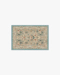 Lodden Soft Rose & Teal Flatwoven Rug by Morris & Co.