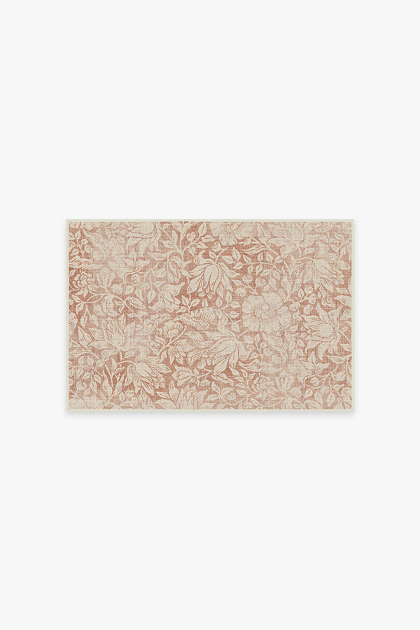 Mallow Rust Flatwoven Rug by Morris & Co.