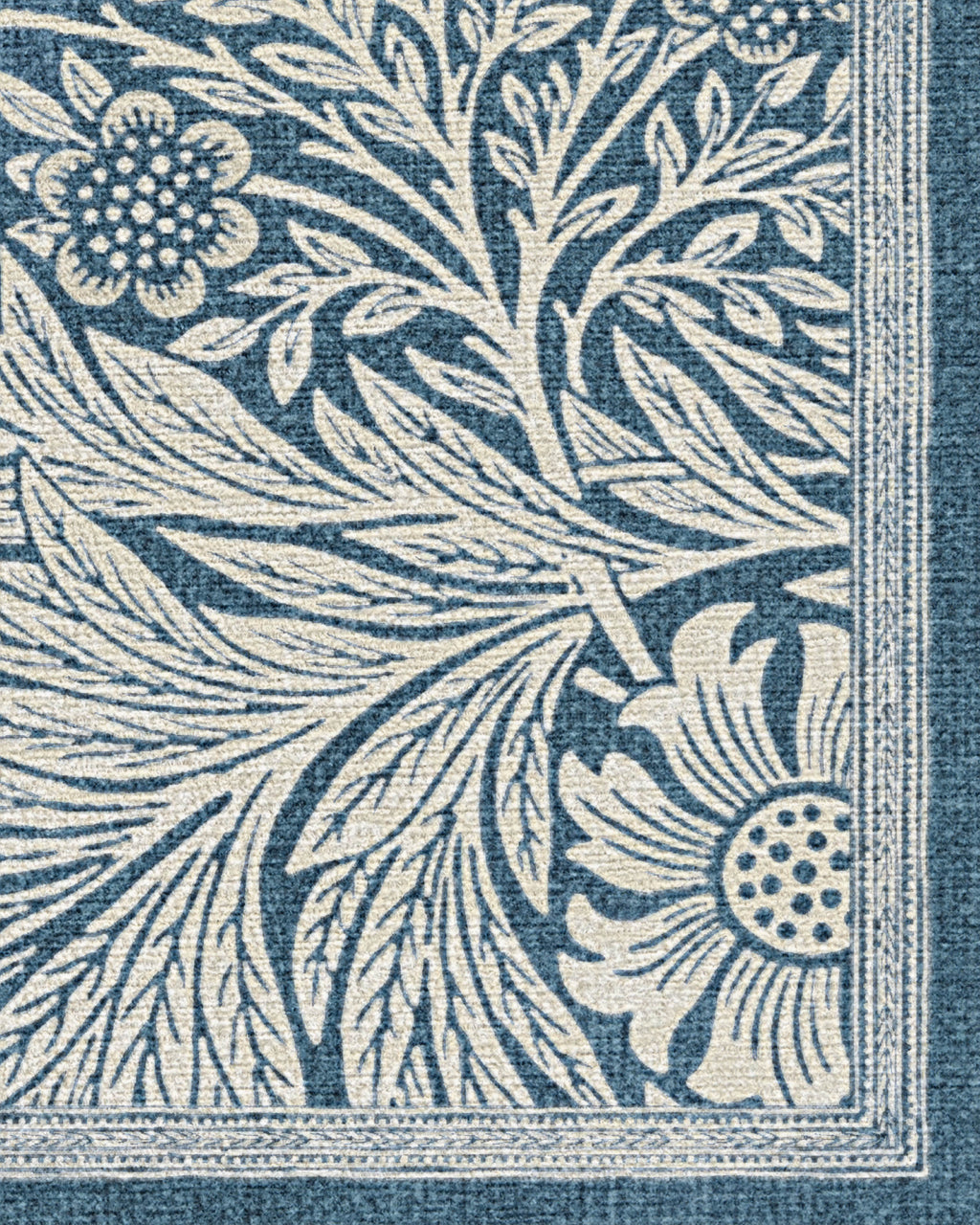 Marigold Blue Flatwoven Rug by Morris & Co.