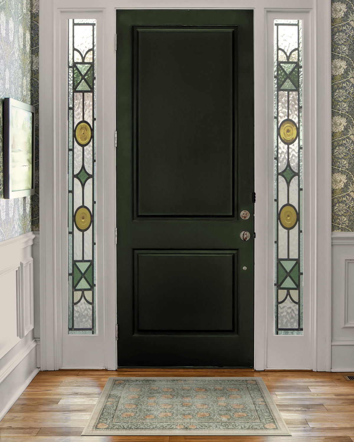 Pimpernel Jade Flatwoven Rug by Morris & Co.