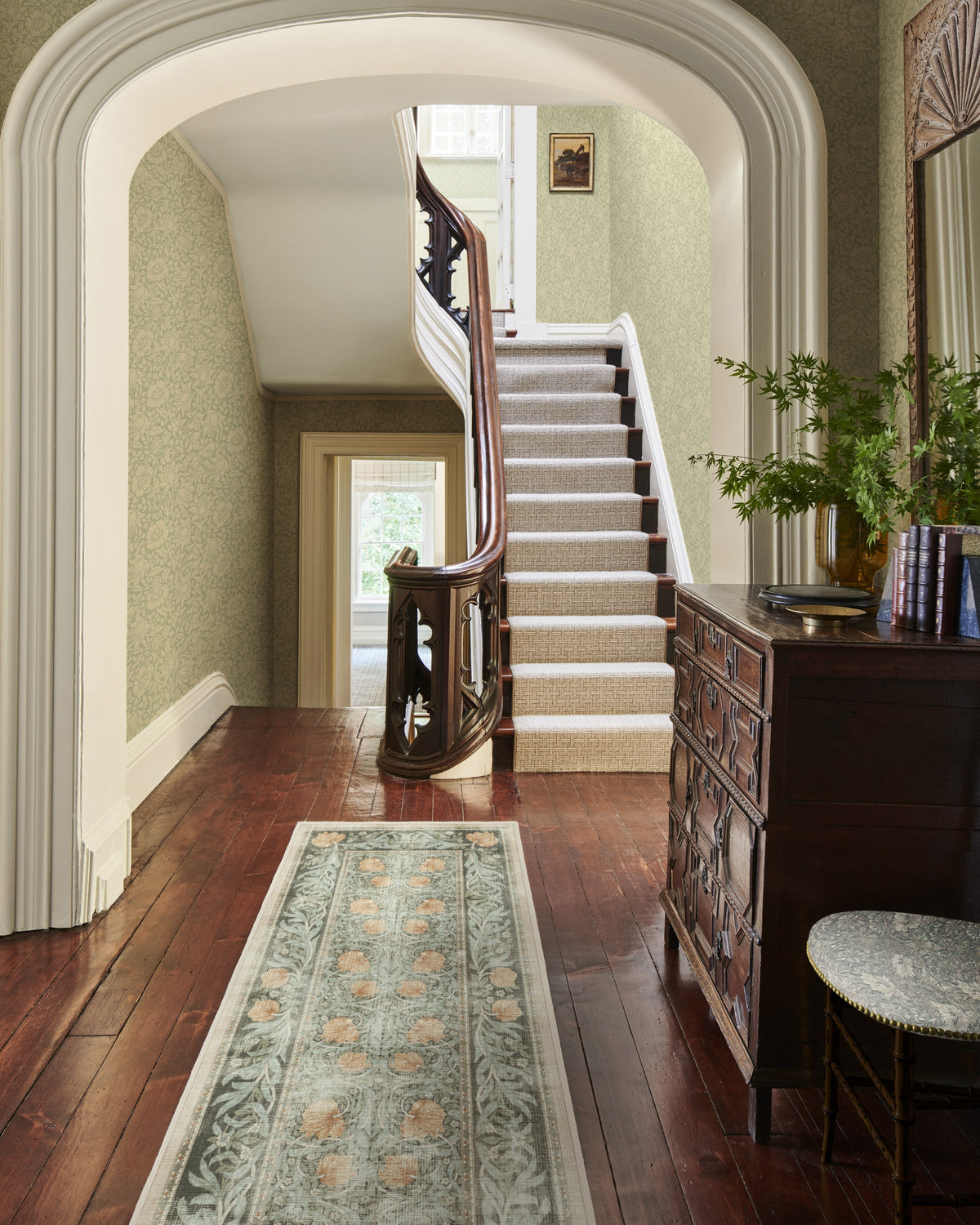 Pimpernel Jade Flatwoven Rug by Morris & Co.
