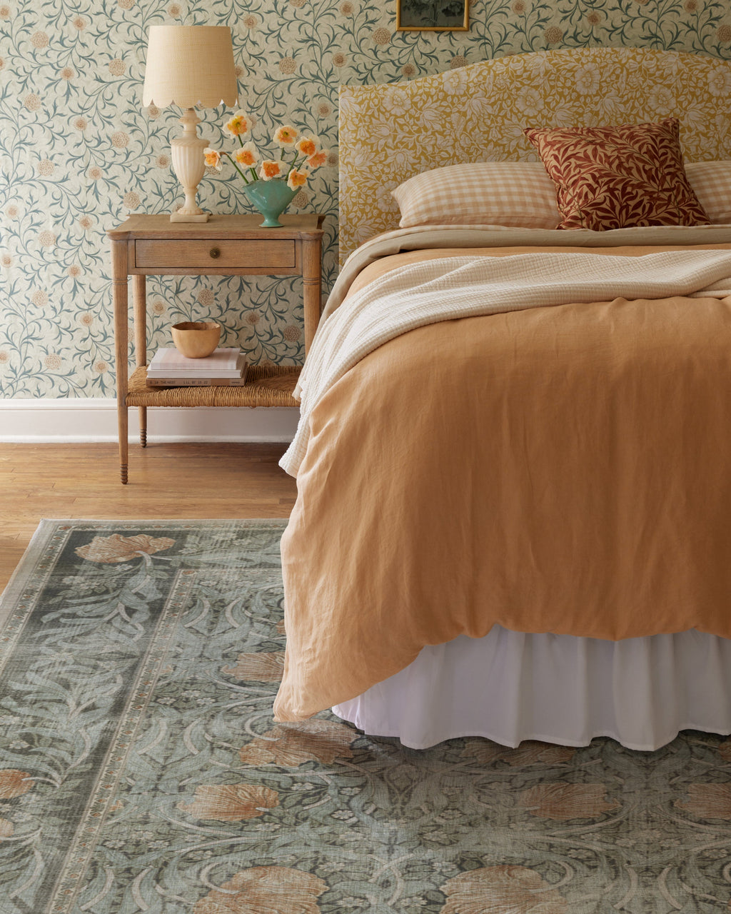 Pimpernel Jade Flatwoven Rug by Morris & Co.