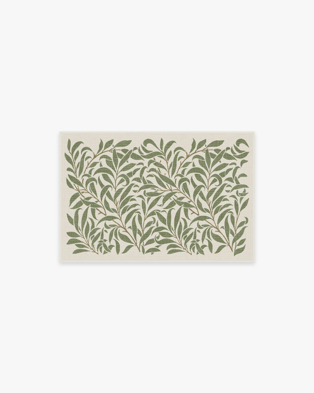 Pure Willow Boughs Green Flatwoven Rug by Morris & Co.