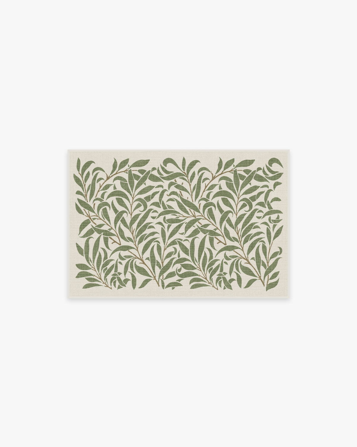 Pure Willow Boughs Green Flatwoven Rug by Morris & Co.