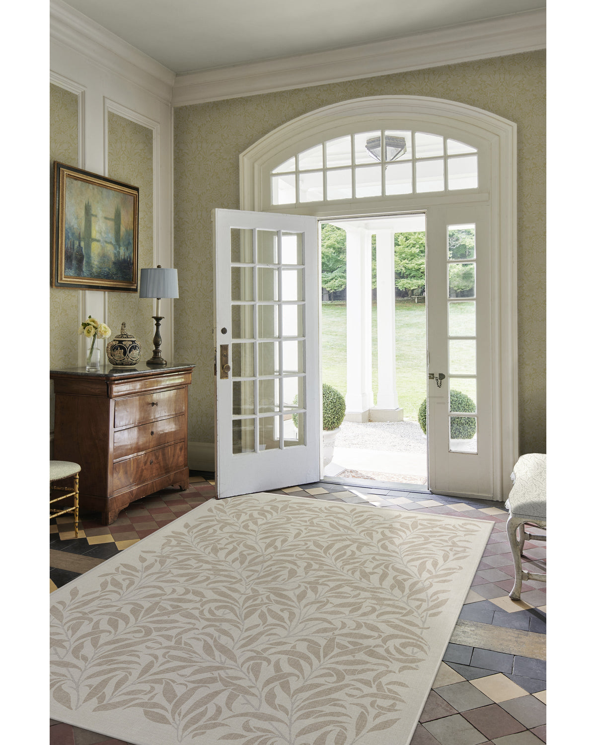 Pure Willow Boughs Natural Rug by Morris & Co.