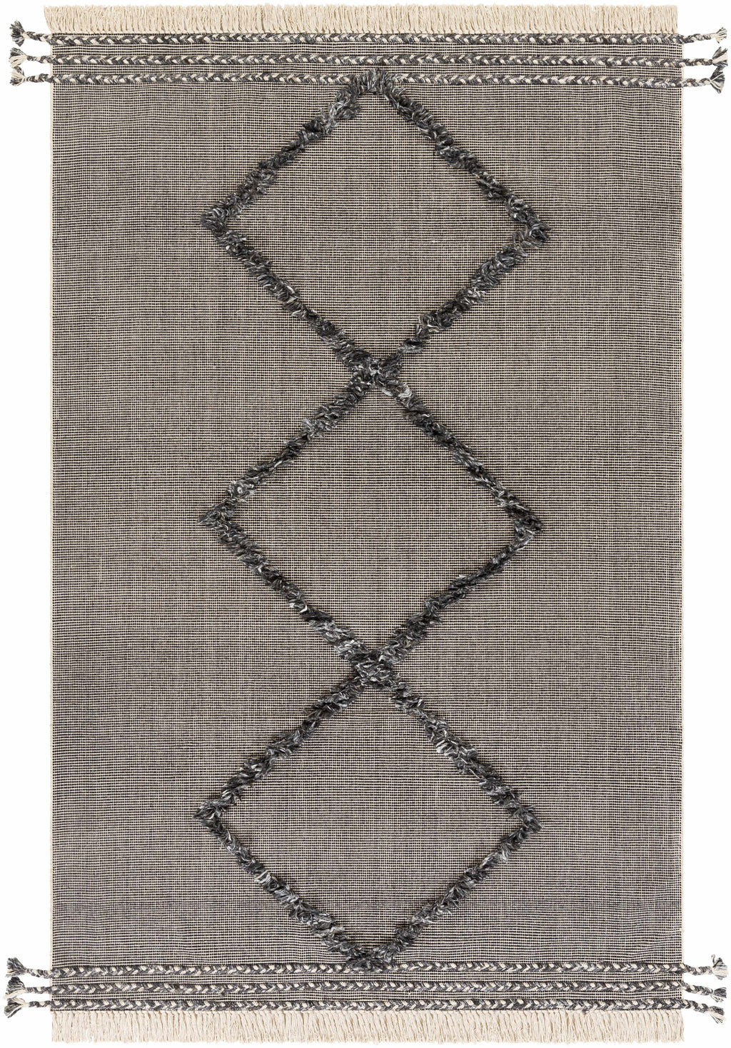 Mossman Brown Diamond High-Low Rug - Clearance
