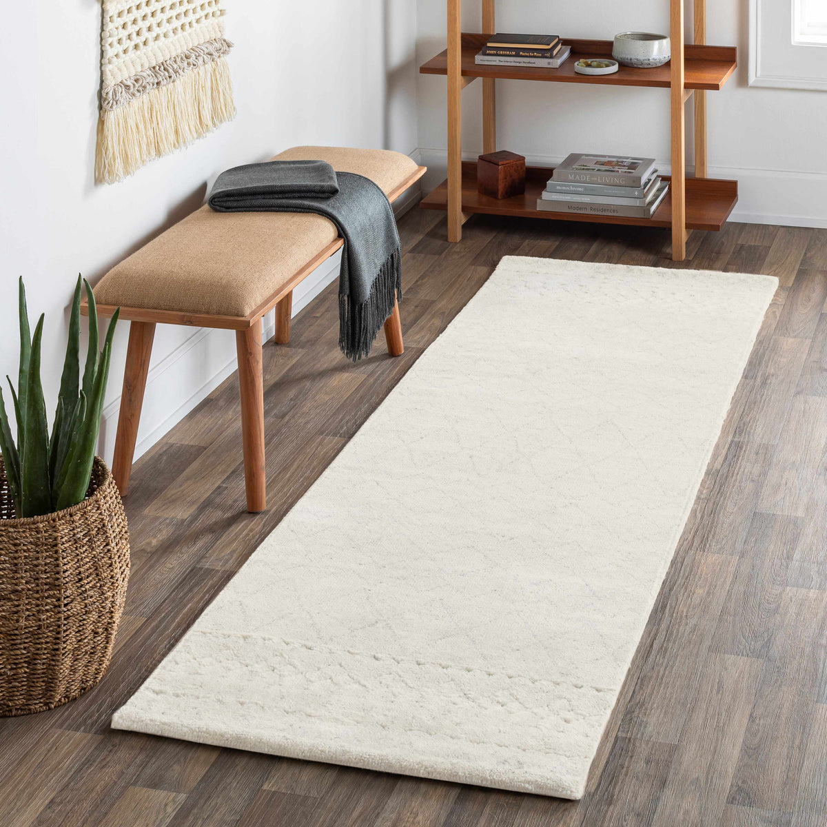 Mozon Handmade Faux Silk Area Rug - Clearance