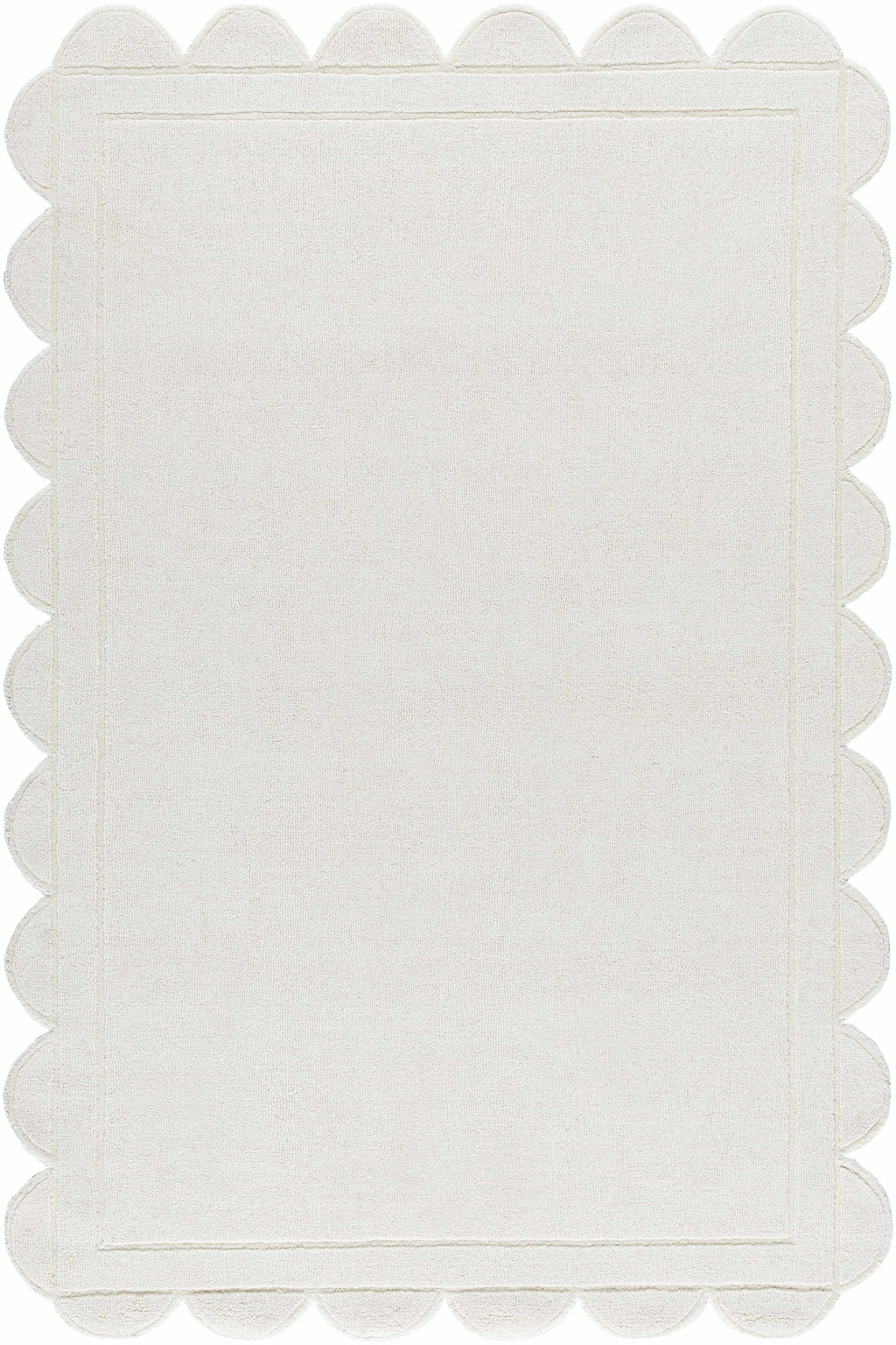 Uhuro White Geometric Area Rug