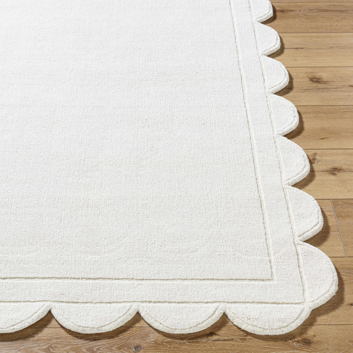 Uhuro White Geometric Area Rug