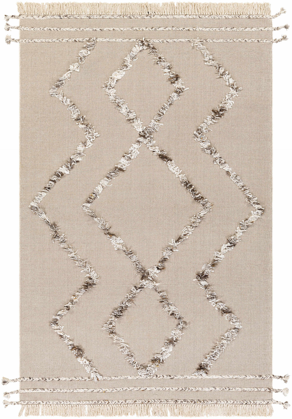 Marleston Taupe High-Low Rug - Clearance