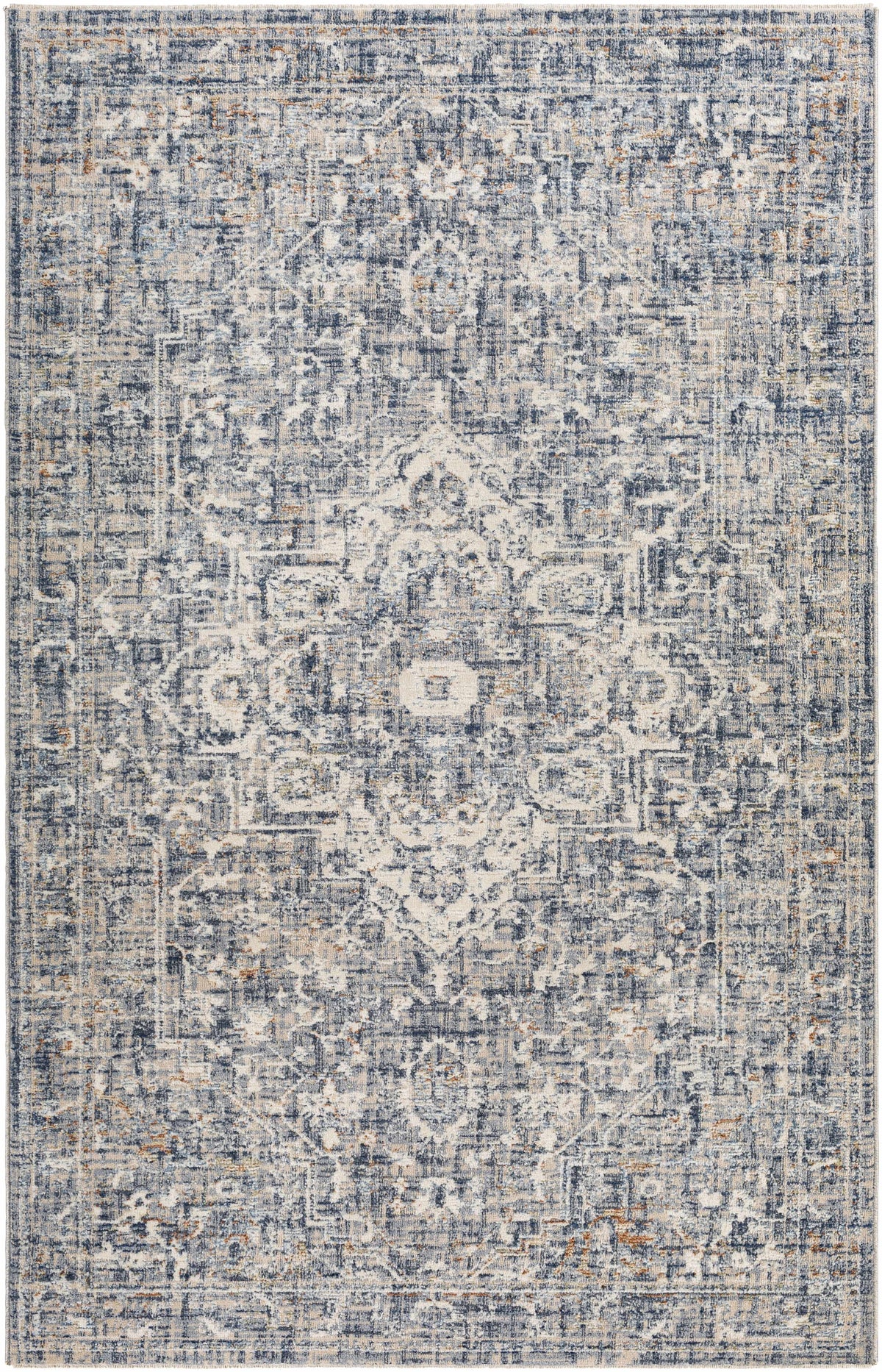 Buguey Blue & Gray Area Rug - Clearance