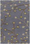 Elsu Brown Beige Wool Rug
