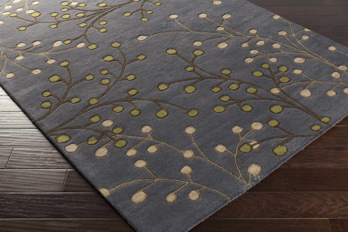 Elsu Brown Beige Wool Rug