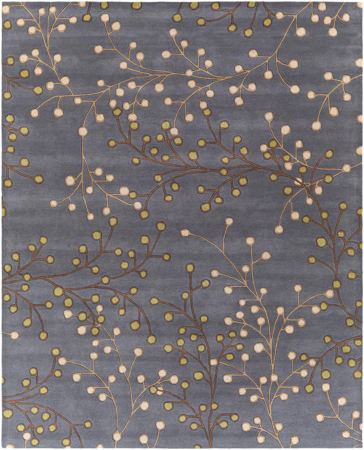 Elsu Brown Beige Wool Rug