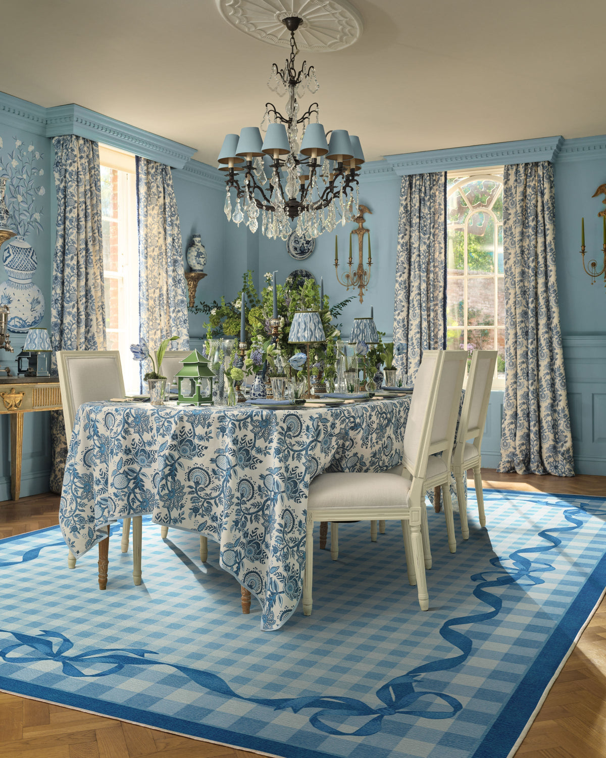 Audrey Blue Flatwoven Rug by Mrs. Alice