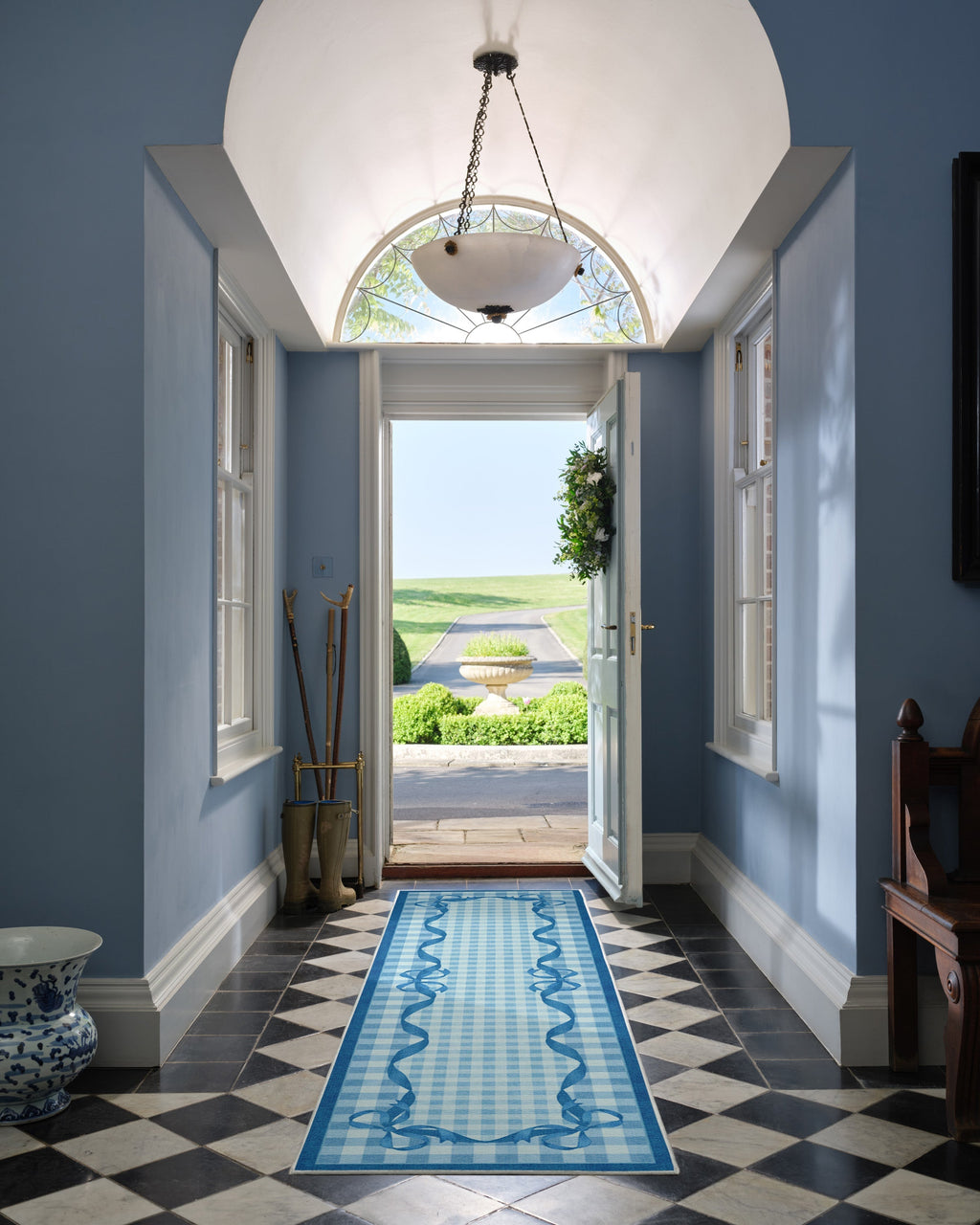 Audrey Blue Flatwoven Rug by Mrs. Alice