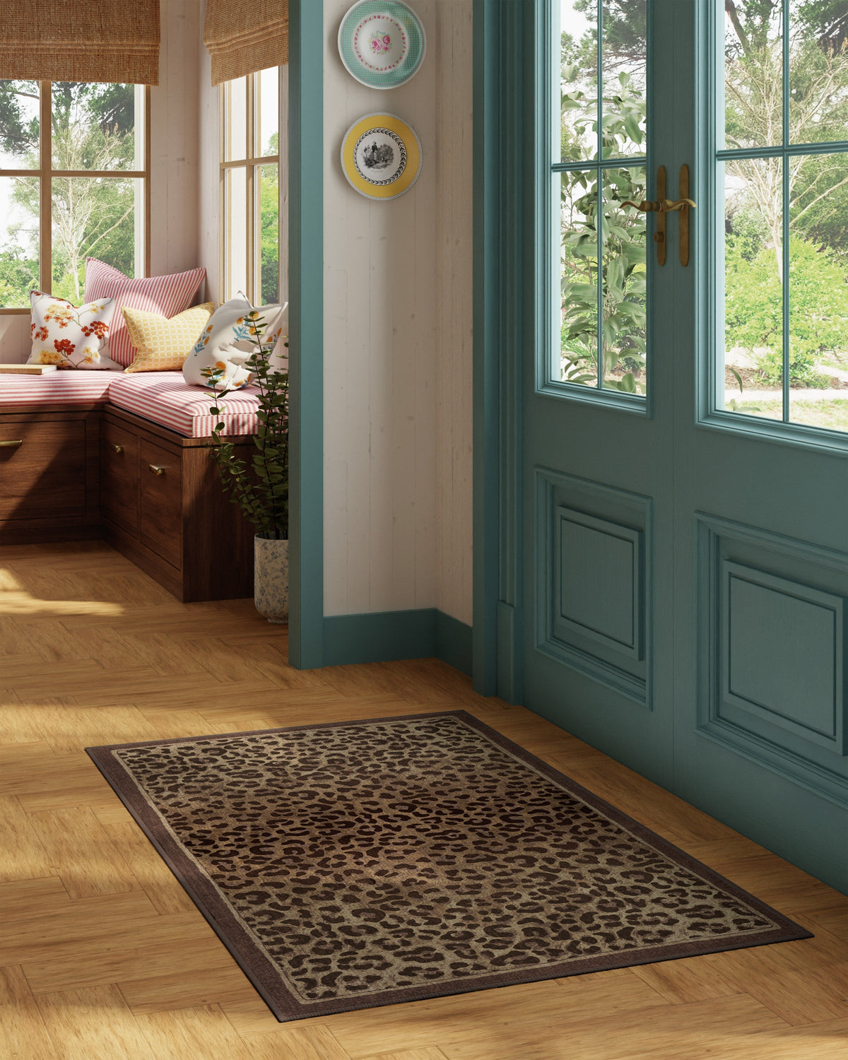 Namir Brown Flatwoven Rug