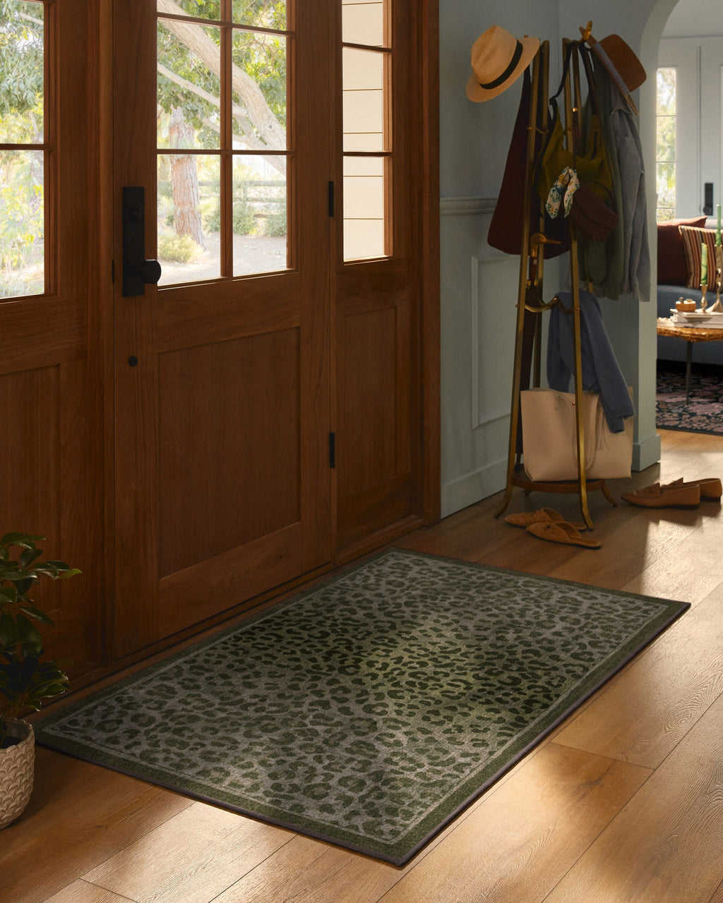 Namir Olive Flatwoven Rug
