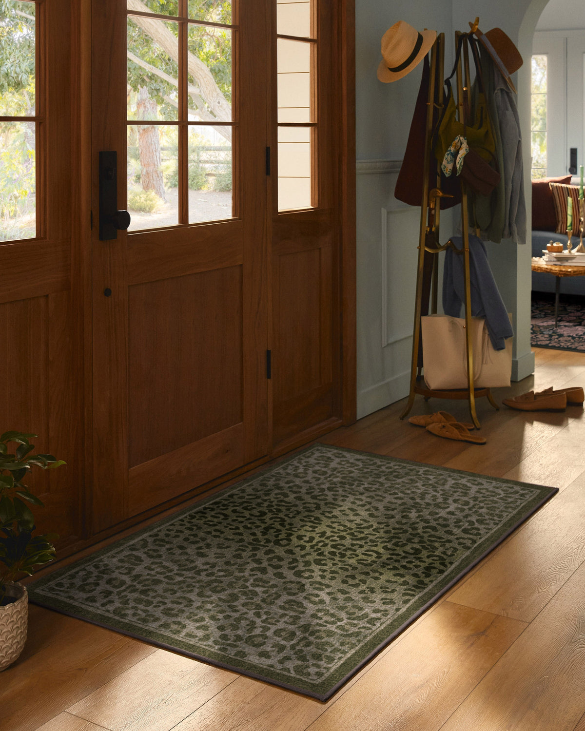 Namir Olive Flatwoven Rug