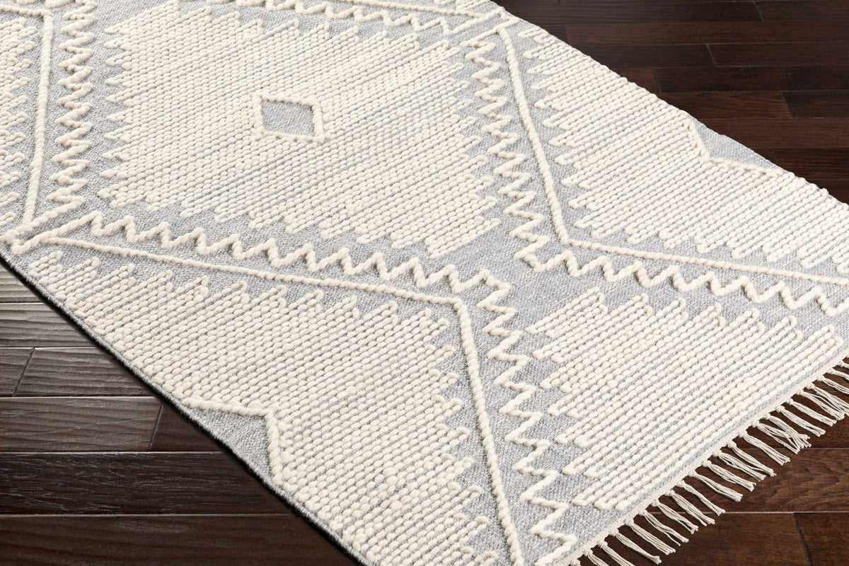 Naranjito Cream/Slate Trellis 2x3 Rug - Clearance