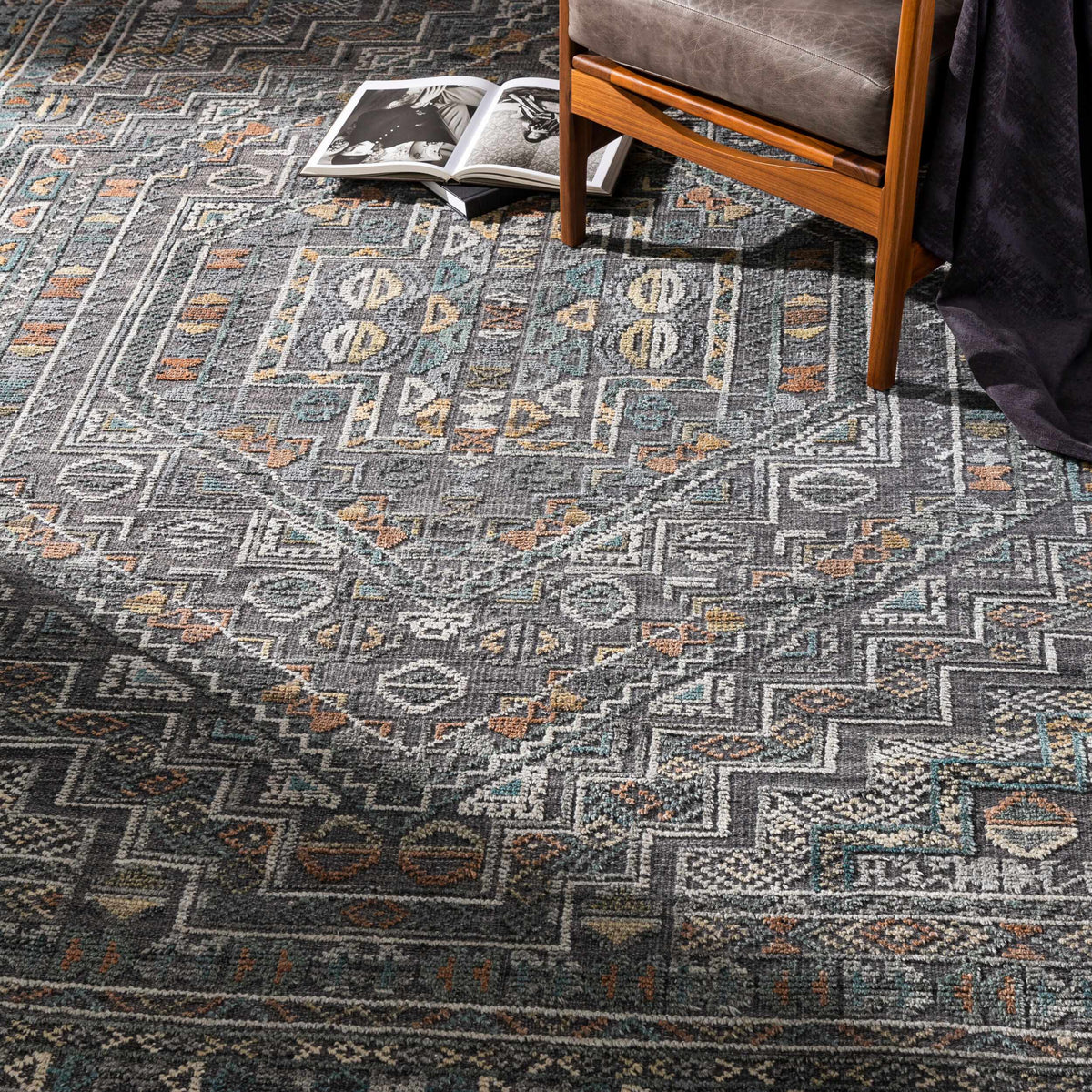 Akle Premium Hand Knotted Wool Area Rug - Clearance