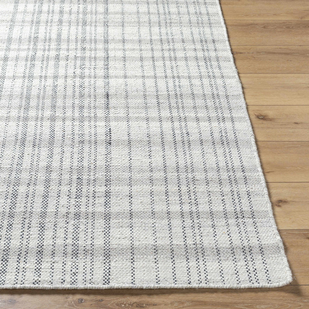 Nissa Blue Gray Checkered Area Rug - Clearance