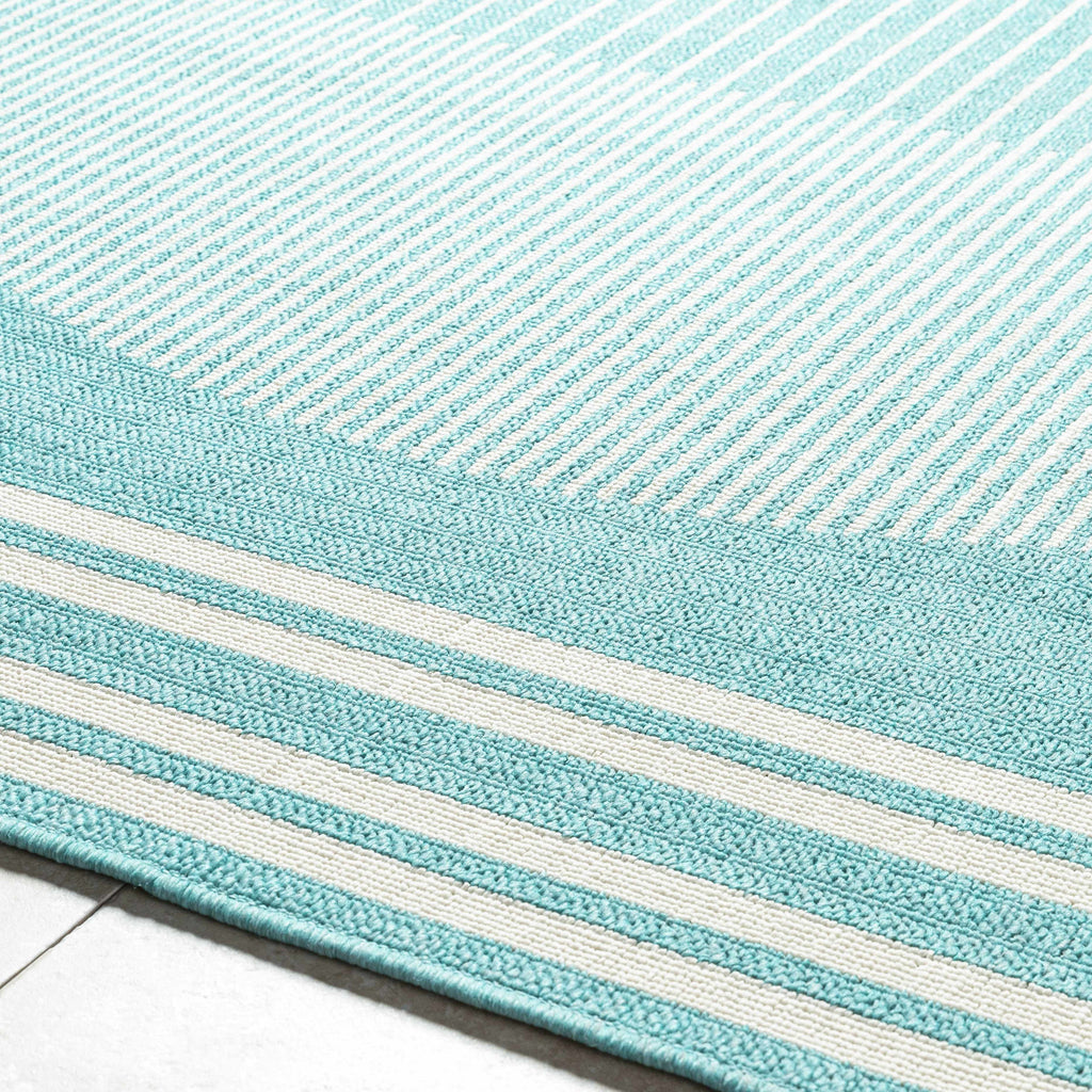 Nabil Aqua Outdoor Area Rug - Clearance