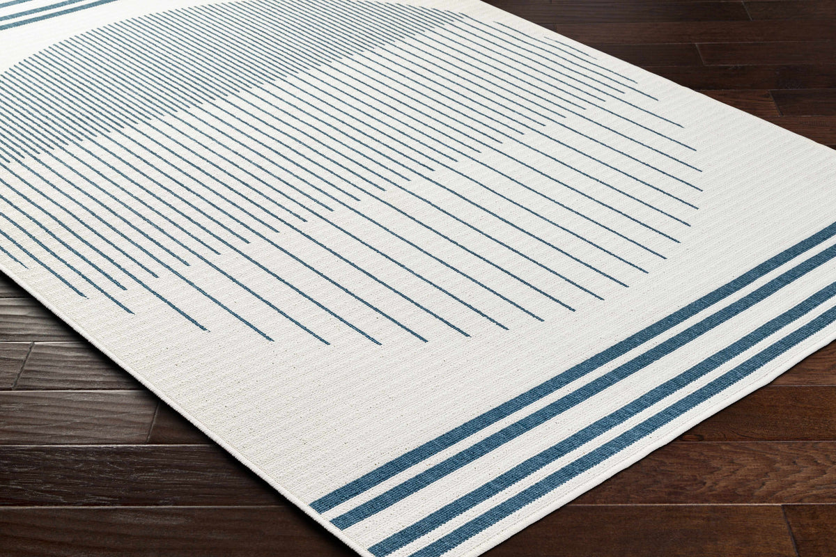 Nabil Midnight Blue Outdoor Area Rug - Clearance