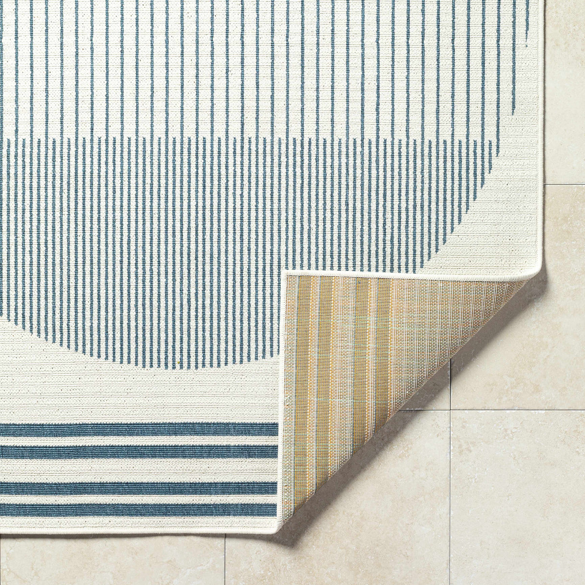 Nabil Midnight Blue Outdoor Area Rug - Clearance