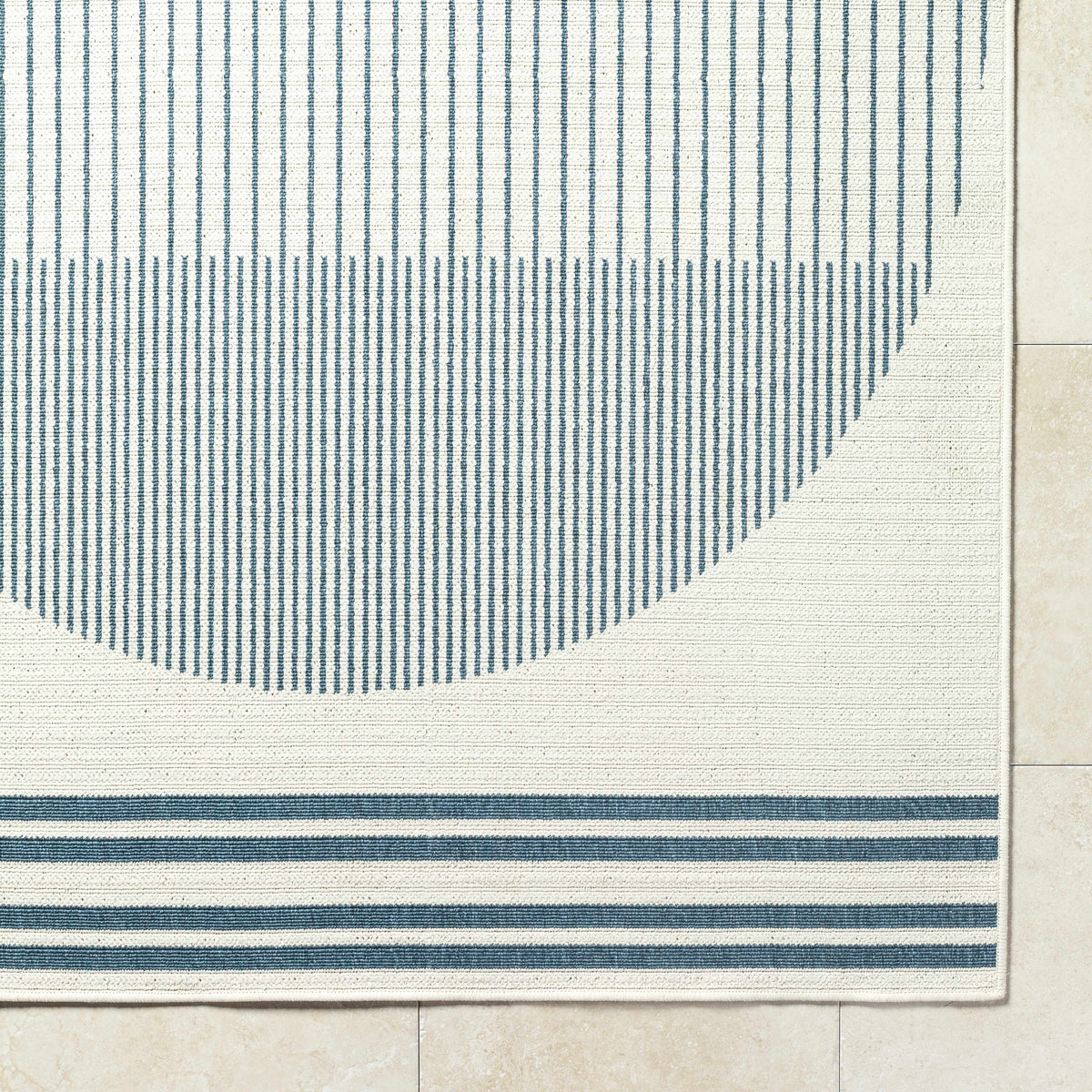 Nabil Midnight Blue Outdoor Area Rug - Clearance