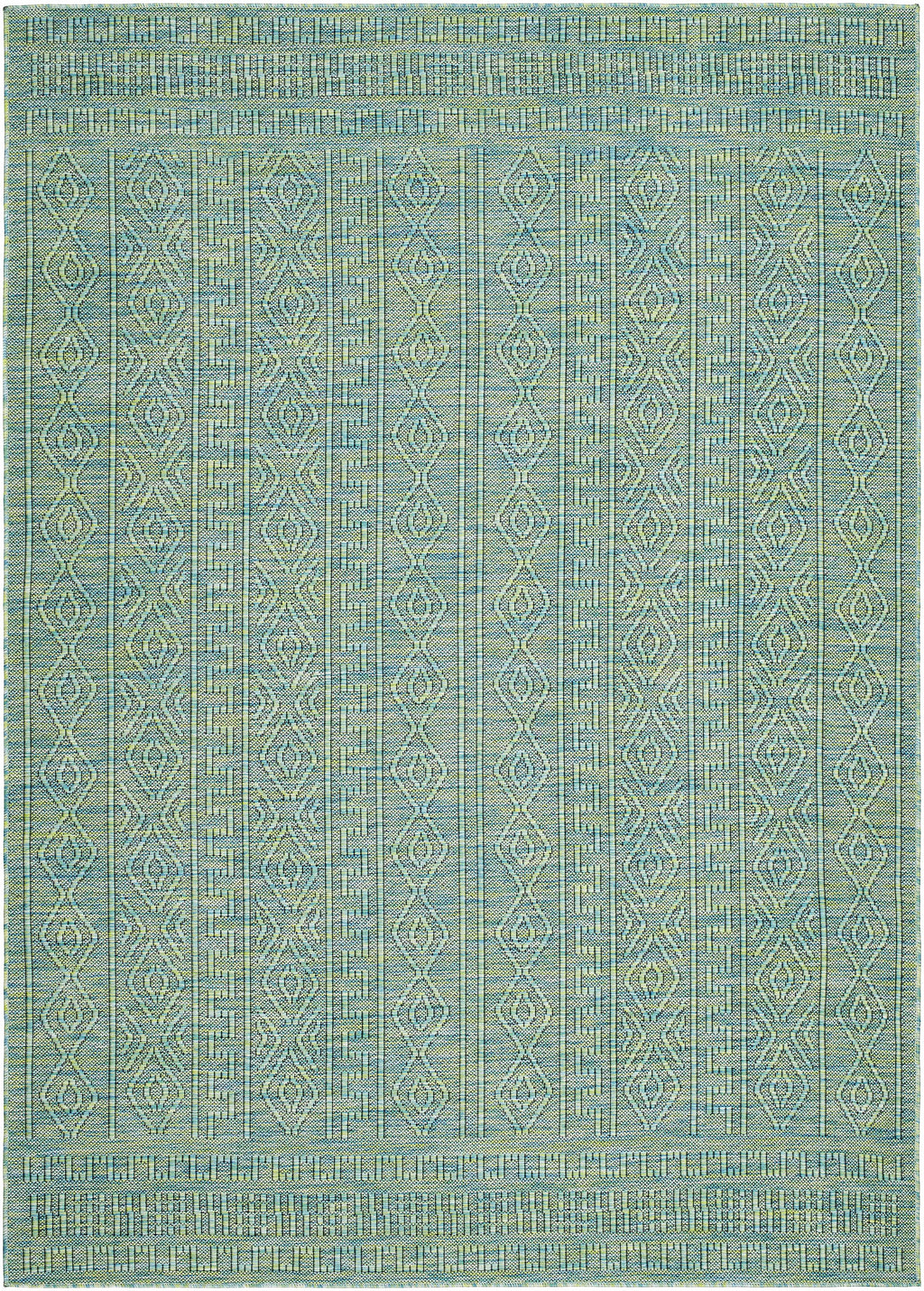 Nuela Green Outdoor Area Rug - Clearance