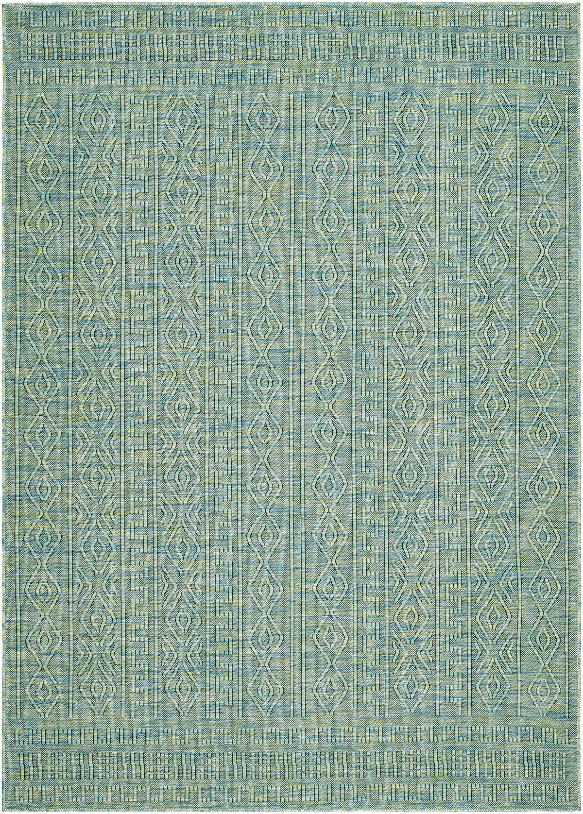 Nuela Green Outdoor Area Rug - Clearance