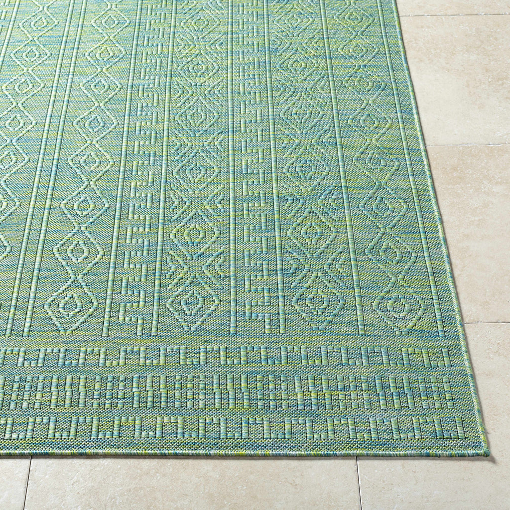 Nuela Green Outdoor Area Rug - Clearance