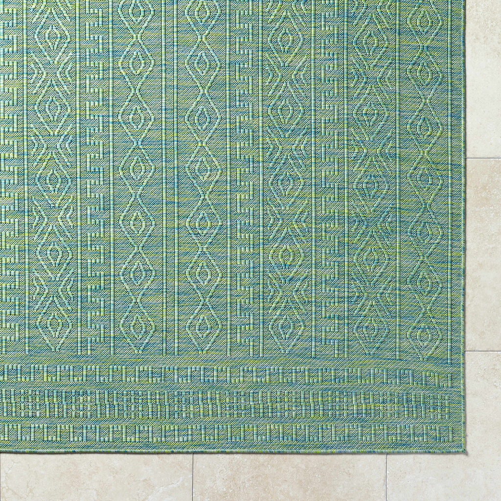 Nuela Green Outdoor Area Rug - Clearance
