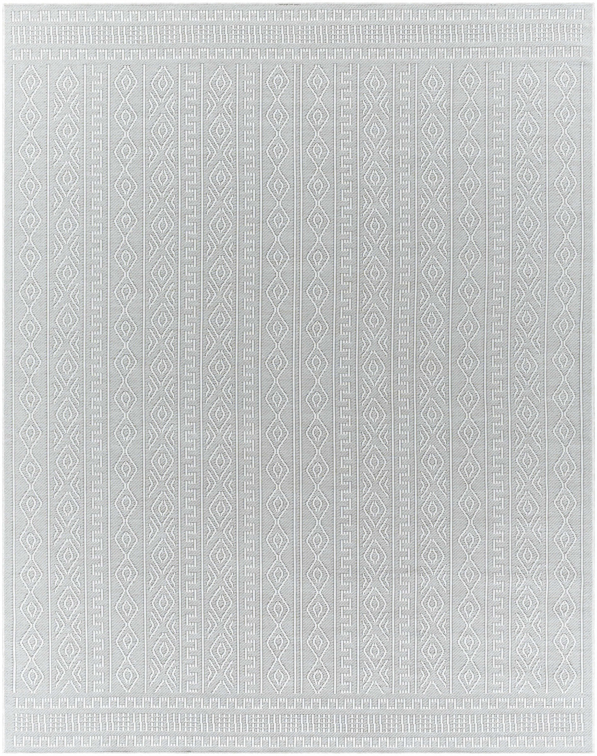 Nuela Light Gray Outdoor Area Rug - Clearance